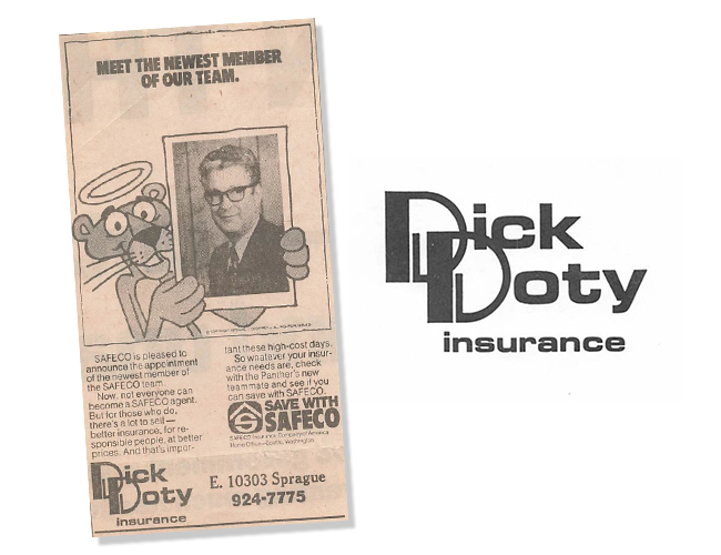 Dick Doty Insurance newspaper ad